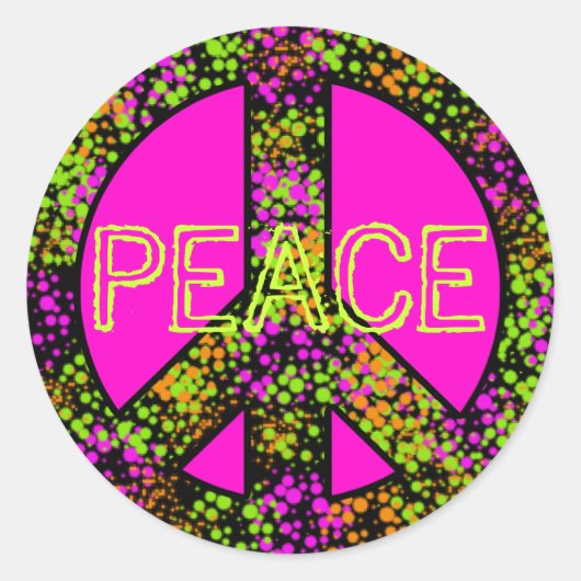 Peace Sign Sticker (Vorderseite)
