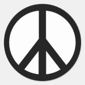 Peace Sign Sticker (Vorderseite)
