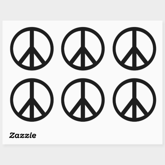Peace Sign Sticker (Blatt)