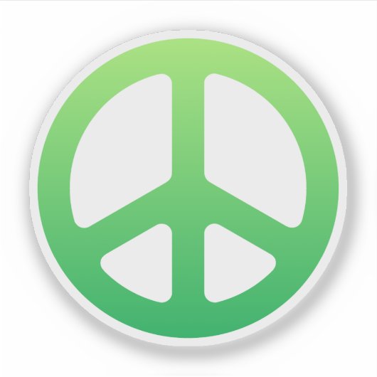 Peace Sign Sticker (Vorderseite)