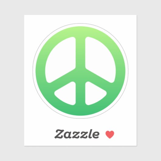 Peace Sign Sticker (Blatt)