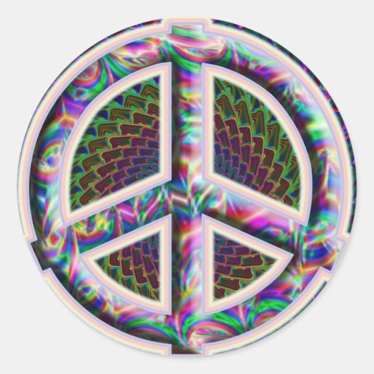 Peace Sign Sticker (Vorderseite)
