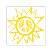 Peace Sign Sunshine Sonniges Friedlich Permastempel (Design)