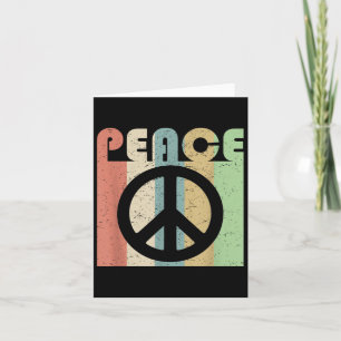 Peace Sign Symbol Inspirierend Zitat Retro Vintag Karte