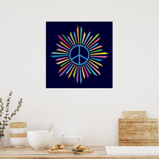 Peace Sign Symbol Poster (Küche)
