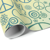 Peace Sign Symbol Rainbow Geschenkpapier (Rolleneckpunkt)