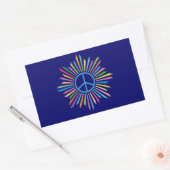 Peace Sign Symbol Rechteckiger Aufkleber (Umschlag)