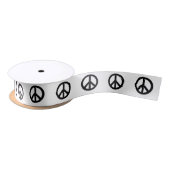 Peace Sign Symbol Satinband (Spule)