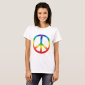 Peace Sign tee in Chakra Colors (Vorne ganz)
