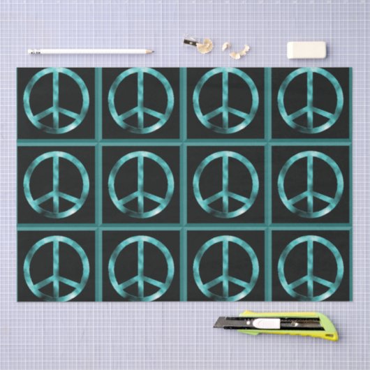 PEACE SIGN Tissue Paper Seidenpapier (Handwerk)
