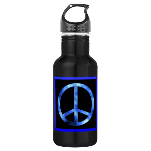 Peace Sign Water Flasche Edelstahlflasche (Vorderseite)