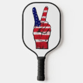 Peace Signs Flag Colors Pickleball Schläger (Rückseite)