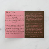 Peace Signs Gedicht Personalisierte Karte (Innenseite)