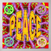 PEACE SIGNS POSTER DRUCKEN (Vorne)