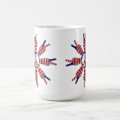 Peace Signs Sun Kaffeetasse (Mittel)