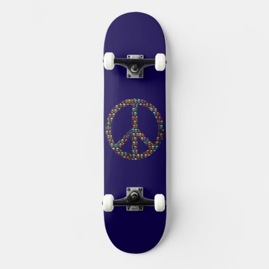 Peace Skulls Skateboard Design (Vorderseite)