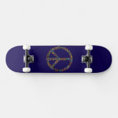 Peace Skulls Skateboard Design (Horizontal)