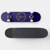 Peace Skulls Skateboard Design (Horizontal)