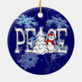 Peace Snowman Ornament (Hinten)