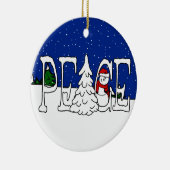 Peace Snowman Ornament (Rechts)