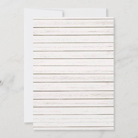 Peace, Snowy Evergreen 2 Foto Holiday Card Einladung (Rückseite)