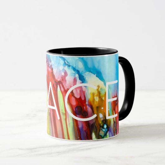 Peace Sobbing Universe Lovitude Tasse (VorderseiteRechts)