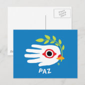 Peace Spanish Postcard Postkarte (Vorne/Hinten)