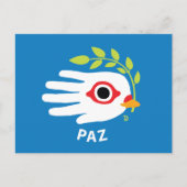 Peace Spanish Postcard Postkarte (Vorderseite)
