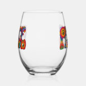 Peace Stemless Wine Glass Weinglas Ohne Stiel (Links)