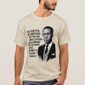 Peace & Strength – Malcolm X Inspirational Quote  T-Shirt (Vorderseite)