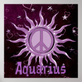 Peace Sun Aquarius Poster (Vorne)