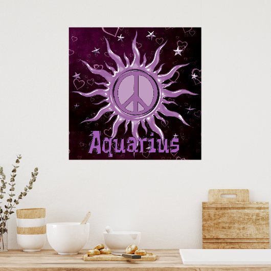Peace Sun Aquarius Poster (Küche)