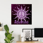 Peace Sun Aquarius Poster (Heimbüro)