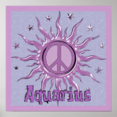 Peace Sun Aquarius Poster (Vorne)
