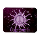 Peace Sun Capricorn Magnet (Horizontal)