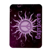 Peace Sun Capricorn Magnet (Vertikal)