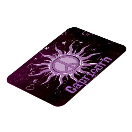 Peace Sun Capricorn Magnet (Linke Seite)