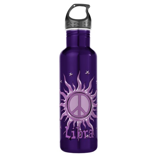 Peace Sun Libra Trinkflasche (Vorderseite)
