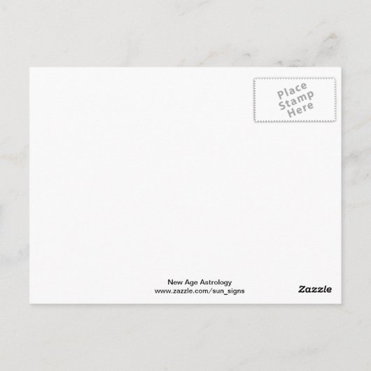 Peace Sun Pisces Postkarte (Rückseite)