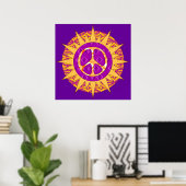 Peace Sun Spiral Poster (Heimbüro)