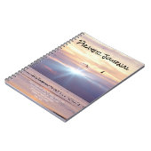 Peace Sunset Ocean Prayer Journal Notizblock (Linke Seite)