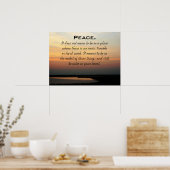 Peace Sunset Poster (Küche)