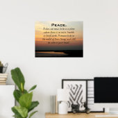 Peace Sunset Poster (Heimbüro)