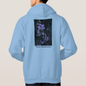 Peace Sweat-Shirt blau Hoodie (Rückseite)