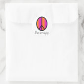 Peace Symbol "All we are Sprichwort" Runder Aufkleber (Tasche)