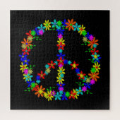 Peace Symbol Blume Power Jigsaw Puzzle (Vertikal)