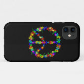 Peace Symbol Flower Power Case-Mate iPhone Hülle (Rückseite (Horizontal))