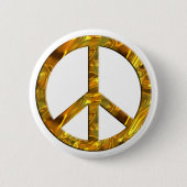 PEACE-Symbol - GOLD Button (Vorderseite)