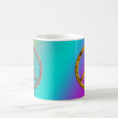 PEACE-Symbol - GOLD & SILVER Kaffeetasse (Mittel)