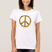 PEACE-Symbol - GOLD T-Shirt (Vorderseite)
